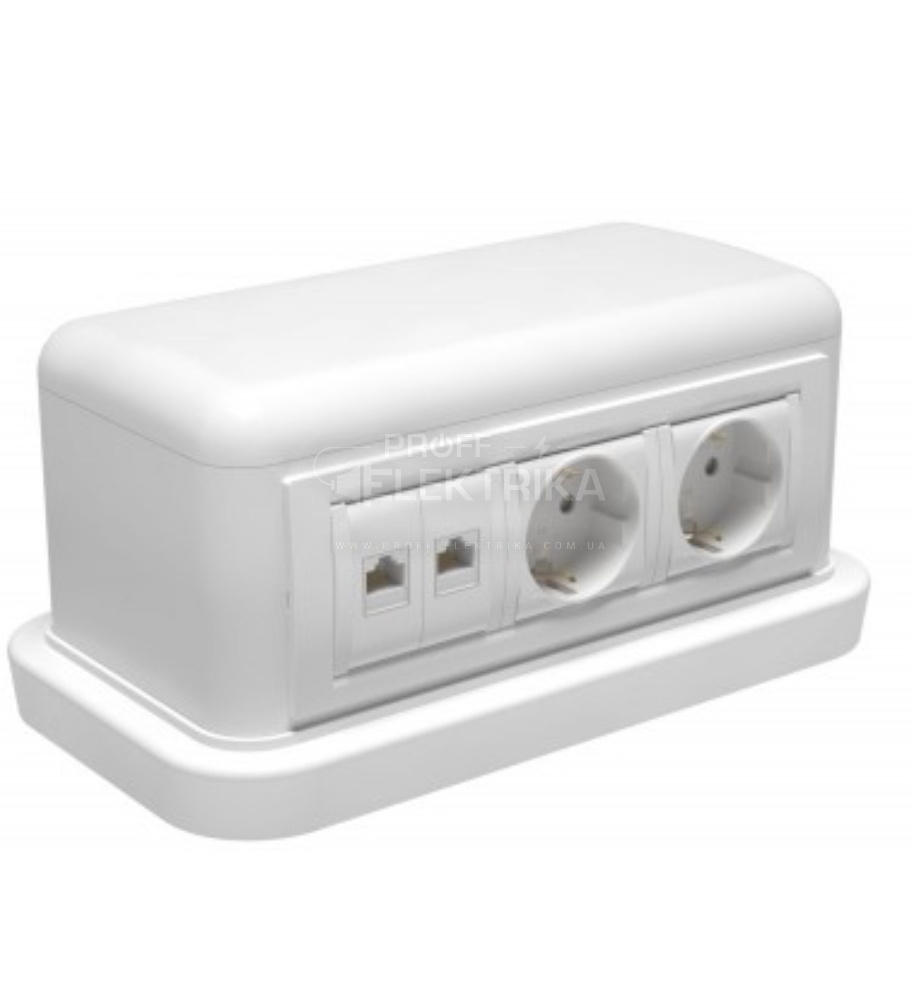 Фото Башточка BUS 12 модулів Біла ДКС