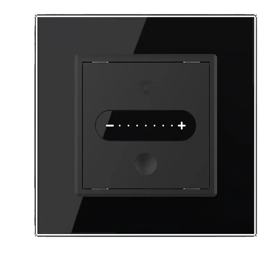 Фото 2 Умный сенсорный димер слайдер ZigBee черное стекло Livolo