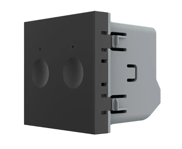 Фото Механизм сенсорный выключатель Sense 2 сенсора черный Livolo