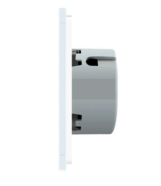 Фото 2 Умный сенсорный ZigBee выключатель 2 сенсора белое стекло Livolo