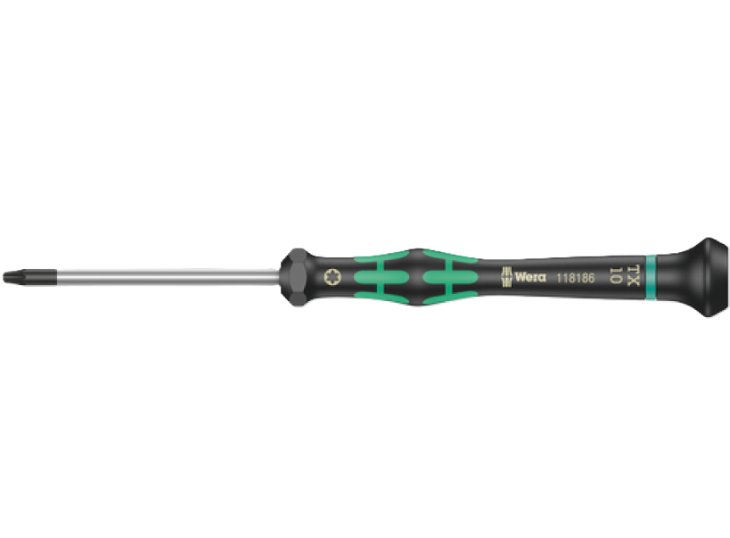 Фото Отвертка TORX HF с фиксирующей функцией для электронщиков WERA 2067 05118186001 TX10×60 мм