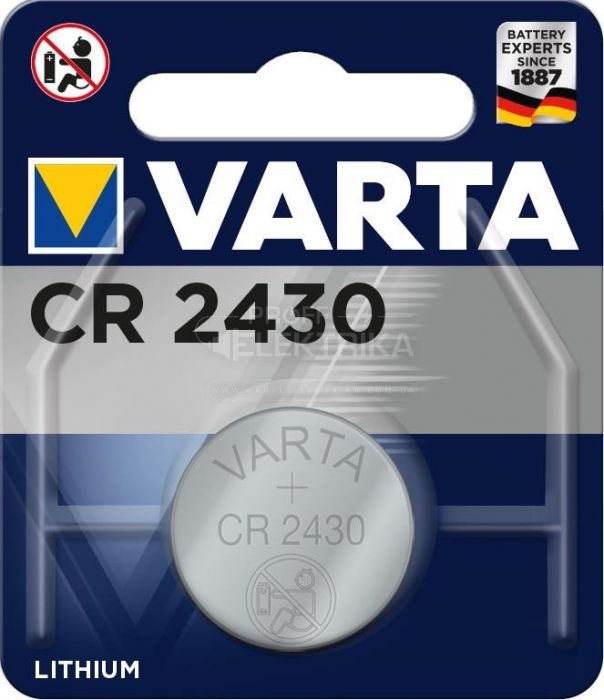 Фото Батарейка Lithium СR 2430 VARTA