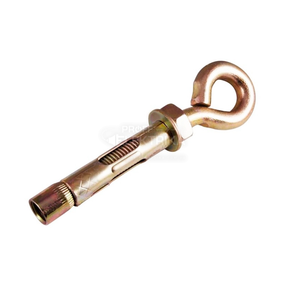 Фото Крюк анкерный настенный с кольцом TEEM 12*65 (заг.140мм) (25 шт)