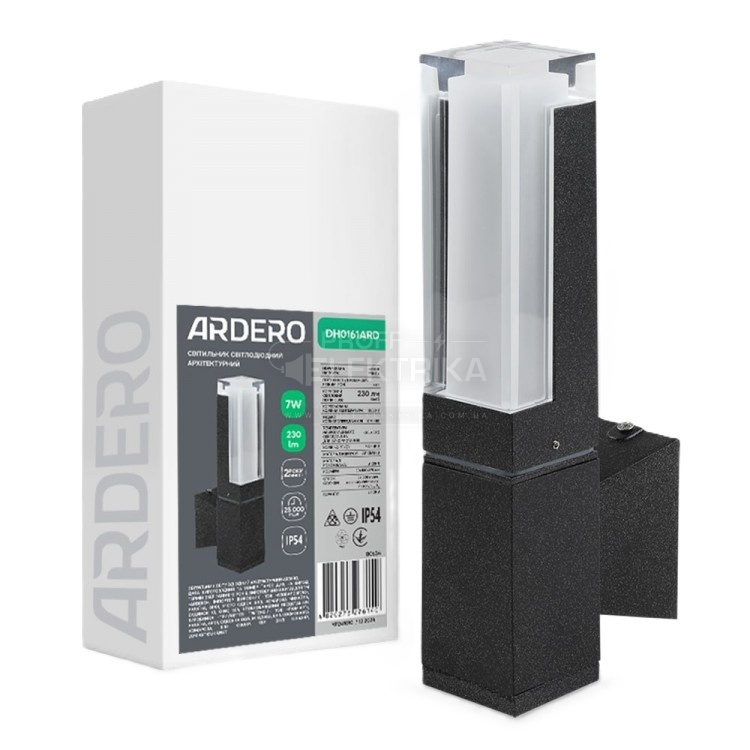 Фото Архітектурний світлодіодний накладний світильник Ardero DH0161ARD 7Вт 3000K чорний