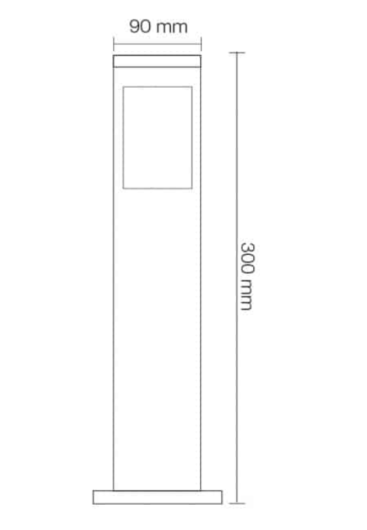 Фото 2 Светильник садово-парковый KAVAK/SQ-3 Е27 HOROZ ELECTRIC 075-015-0003-010