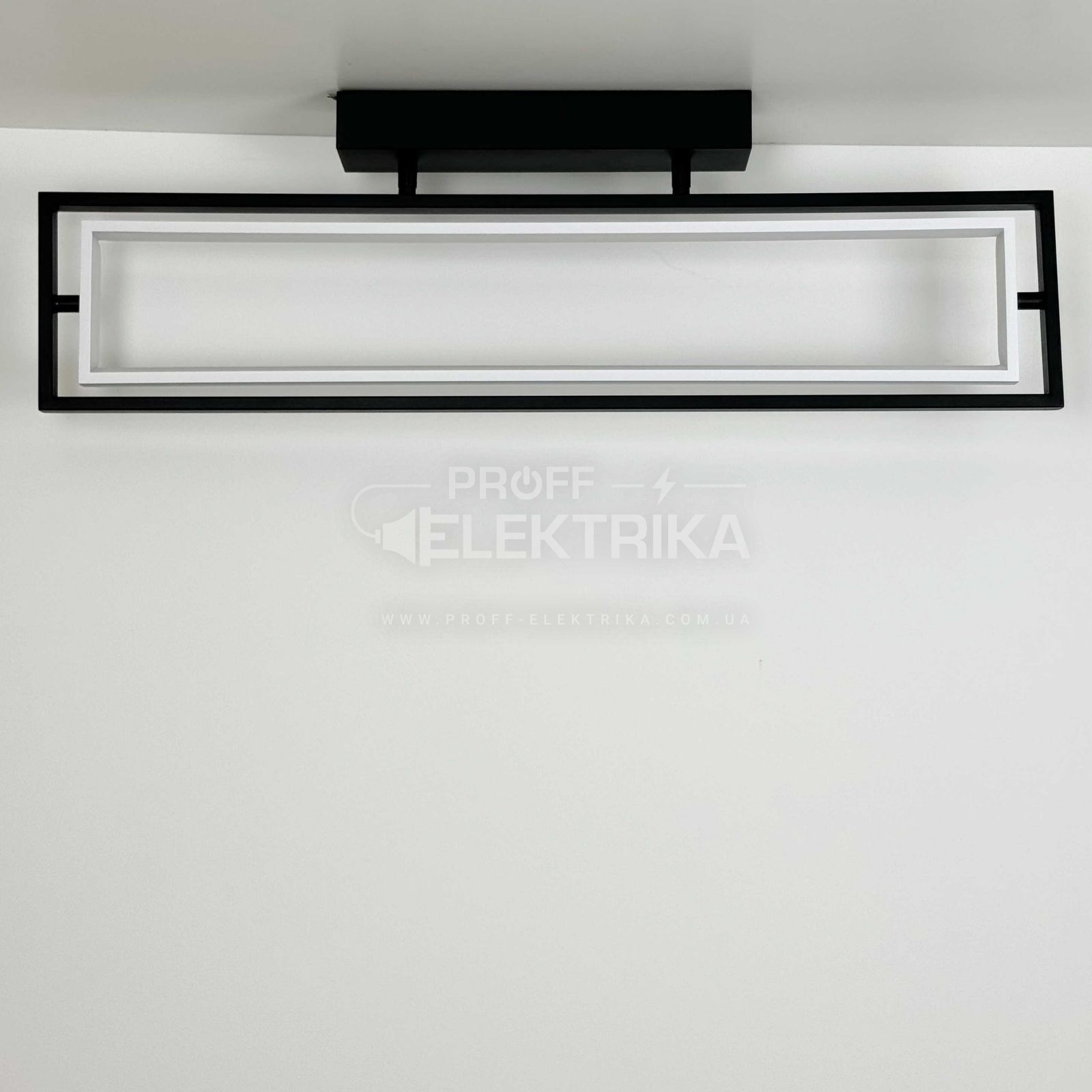 Фото 3 Светильник LED smart PRADA пульт 60W 3000-5000K IP20 прямоугольник черно-белый Violux 220715