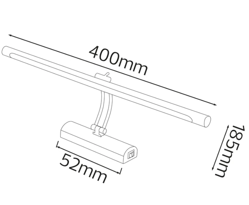 Фото 2 Светодиодная подсветка зеркал-картин ANKA-8 Хром HOROZ