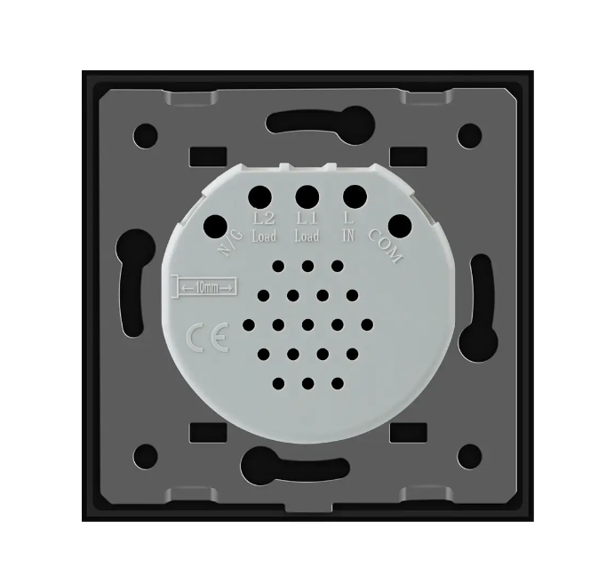 Фото 3 Сенсорний диммер 2 сенсора чорне скло Livolo