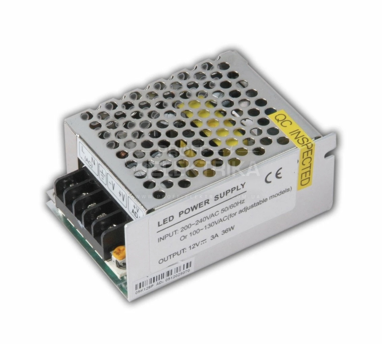 Фото Джерело живлення 3А 36Вт 12В JLV-12036K 3А