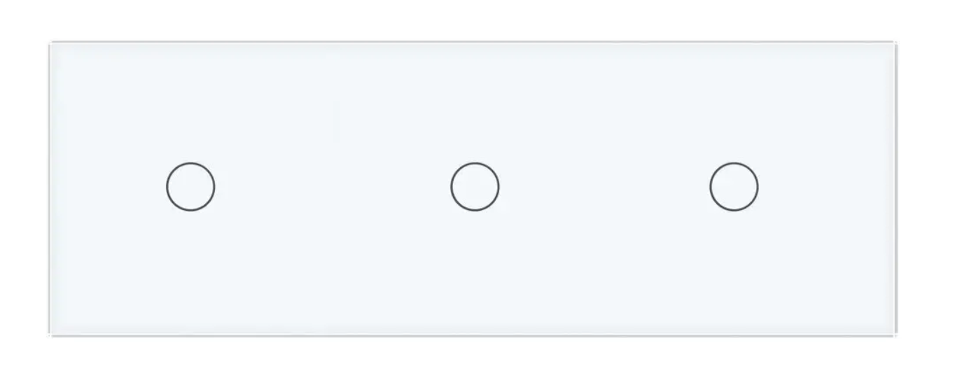 Фото 2 Сенсорный диммер 3 сенсоры белое стекло 1-1-1 Livolo