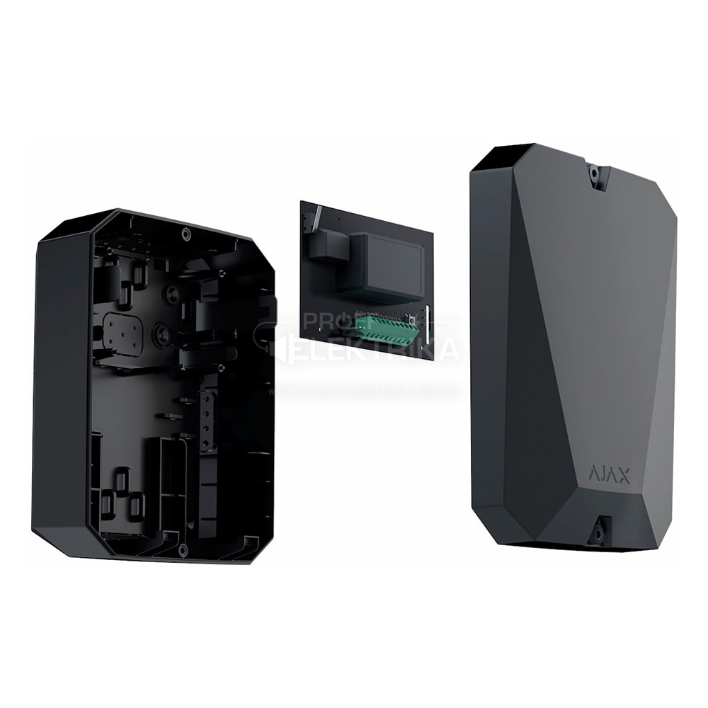 Фото 2 Модуль Ajax MultiTransmitter інтеграції сторонніх дротових пристроїв Ajax чорний