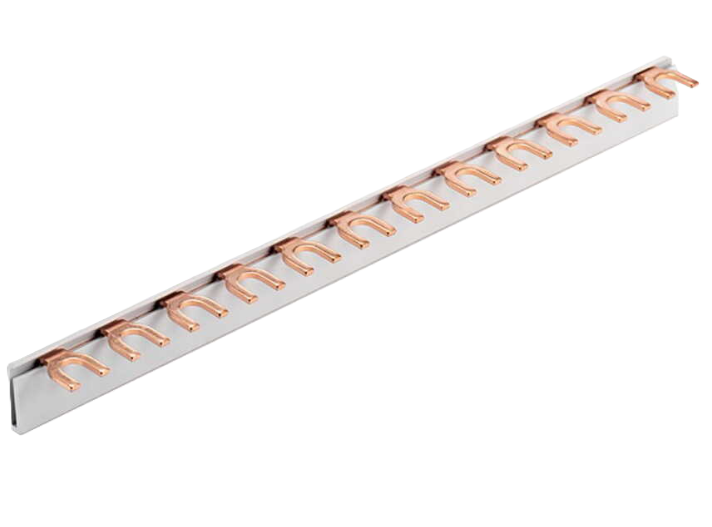 Фото Шина соединительная вилка 1P 63А FORK 12 модулей 22 см Промфактор