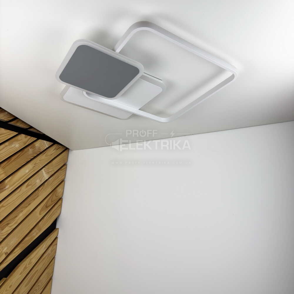 Фото 5 Світильник LED smart TRIO пульт 80W 3000-6000K IP20 квадрат 220375