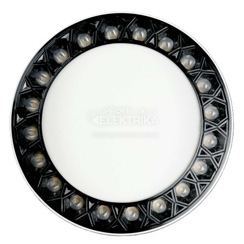 Фото 2 Світильник LED Violux ДББ ADAMANT-N 24W 4200K IP20 чорний 330171