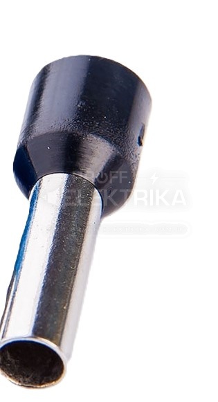 Фото Наконечник втулковий з ізоляцією чорний НВ 6/12 TAKEL