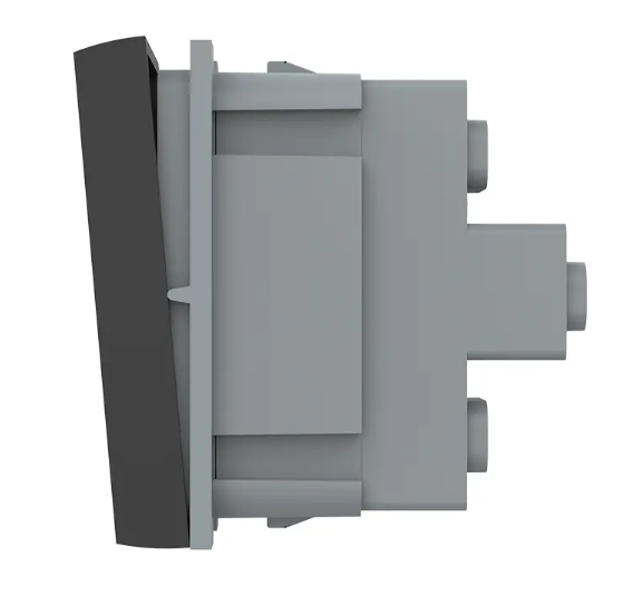 Фото 2 Механізм двоклавішний вимикач чорний Livolo