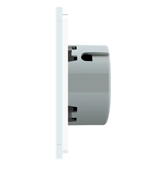 Фото 3 Сенсорний прохідний перехресний вимикач 3 сенсори біле скло 1-1-1 Livolo