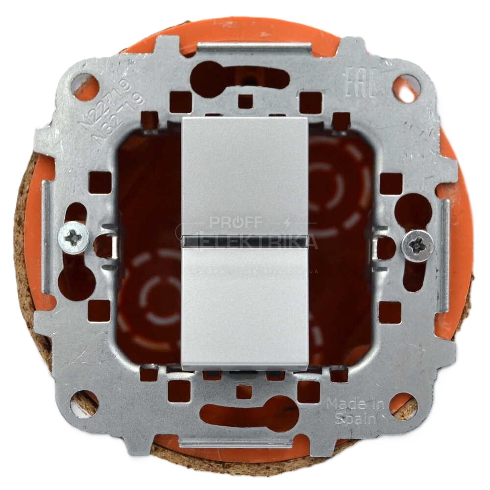 Фото 4 Выключатель Zenit серебряный одноклавишный 1 модуль промежуточный ABB 2CLA211000N1301