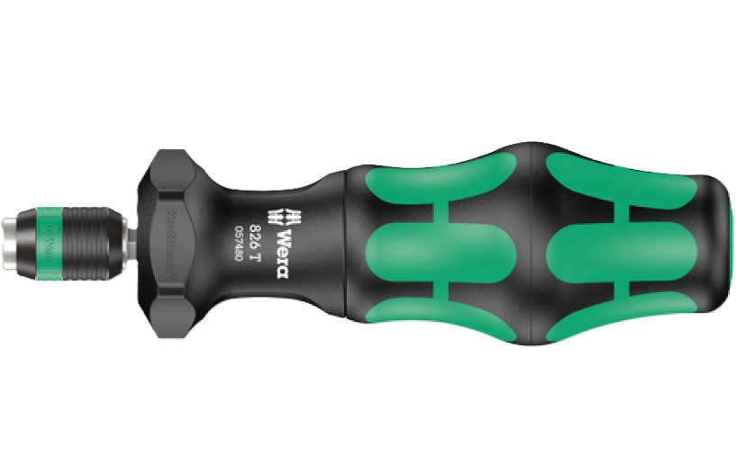 Фото 2 Ручка-тримач WERA 826 T Kraftform Turbo зі швидкозатискним патроном Rapidaptor 05057480001