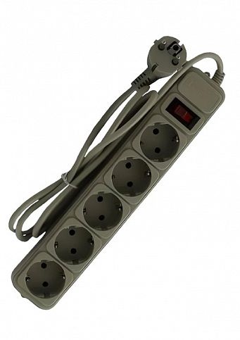 Фото Сетевой фильтр 5 гнезд на 5м LEMANSO