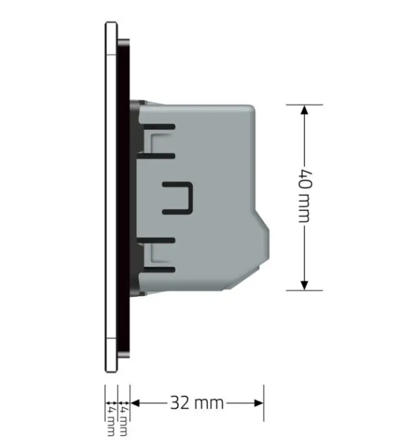 Фото 6 Розумний сенсорний Wi-Fi вимикач 2 сенсори чорне скло Livolo