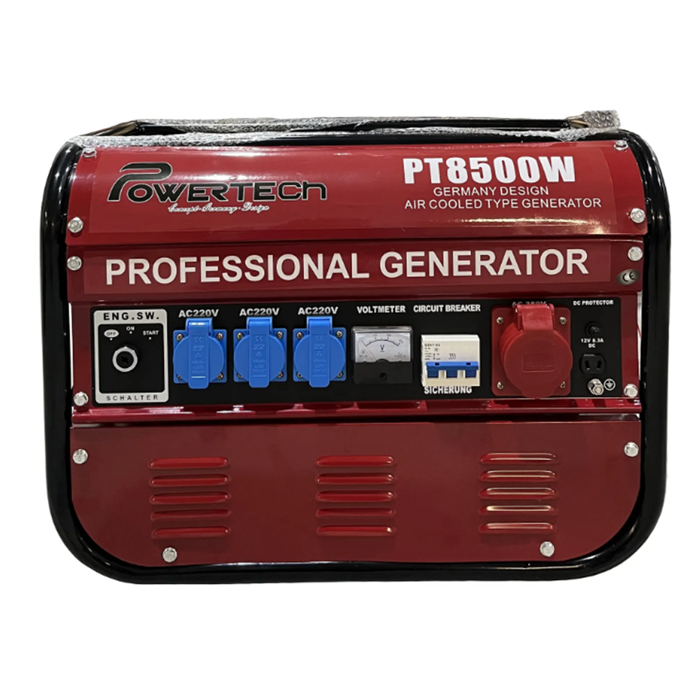 Фото Генератор бензиновий трифазний Powertech PT8500W