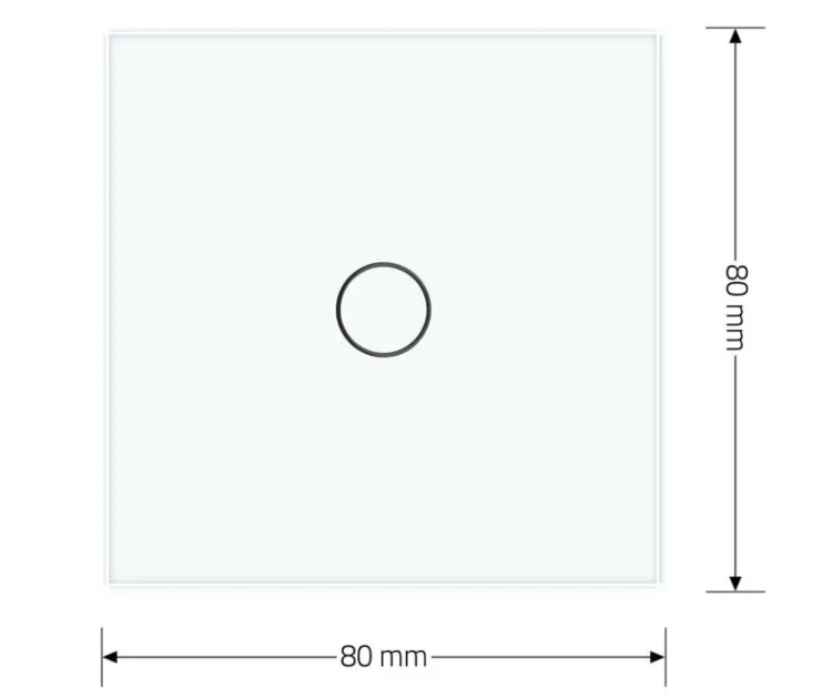 Фото 5 Умный сенсорный ЕС выключатель 1 сенсор белое стекло Livolo