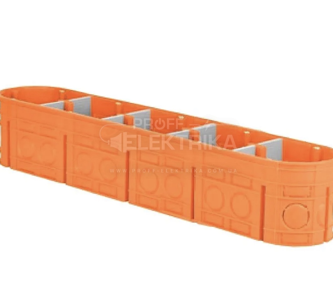 Фото Коробка установочная подрозетник бетон-кирпич пятиместная SIMET