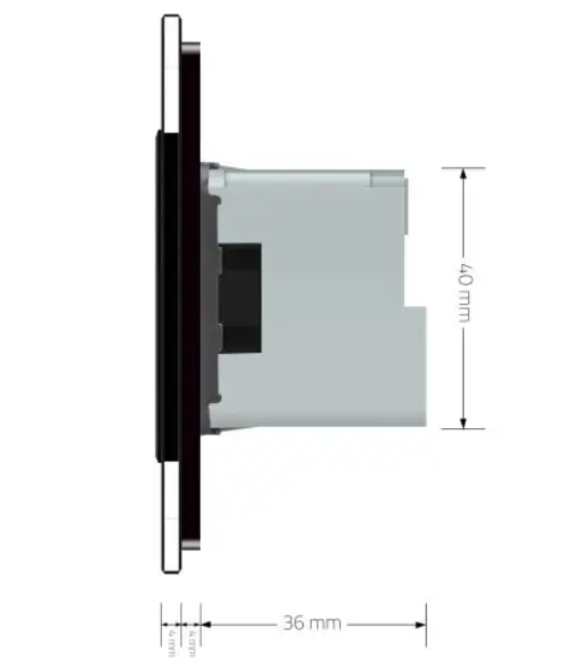 Фото 5 Умная розетка ZigBee с заземлением черный Livolo
