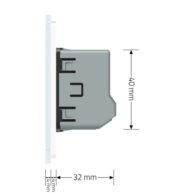 Фото 6 Розумний сенсорний прохідний вимикач Wi-Fi 2 сенсора біле скло Livolo