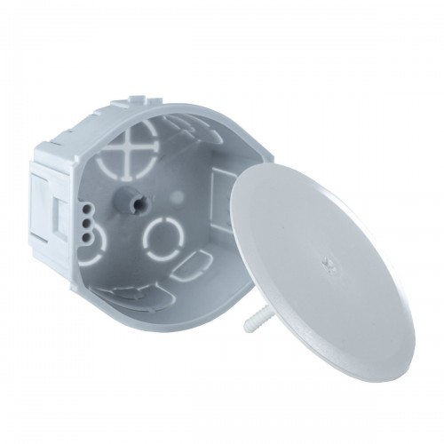 Фото Коробка універсальна з кришкою для твердих стін сіра 73*45 мм KOPOS