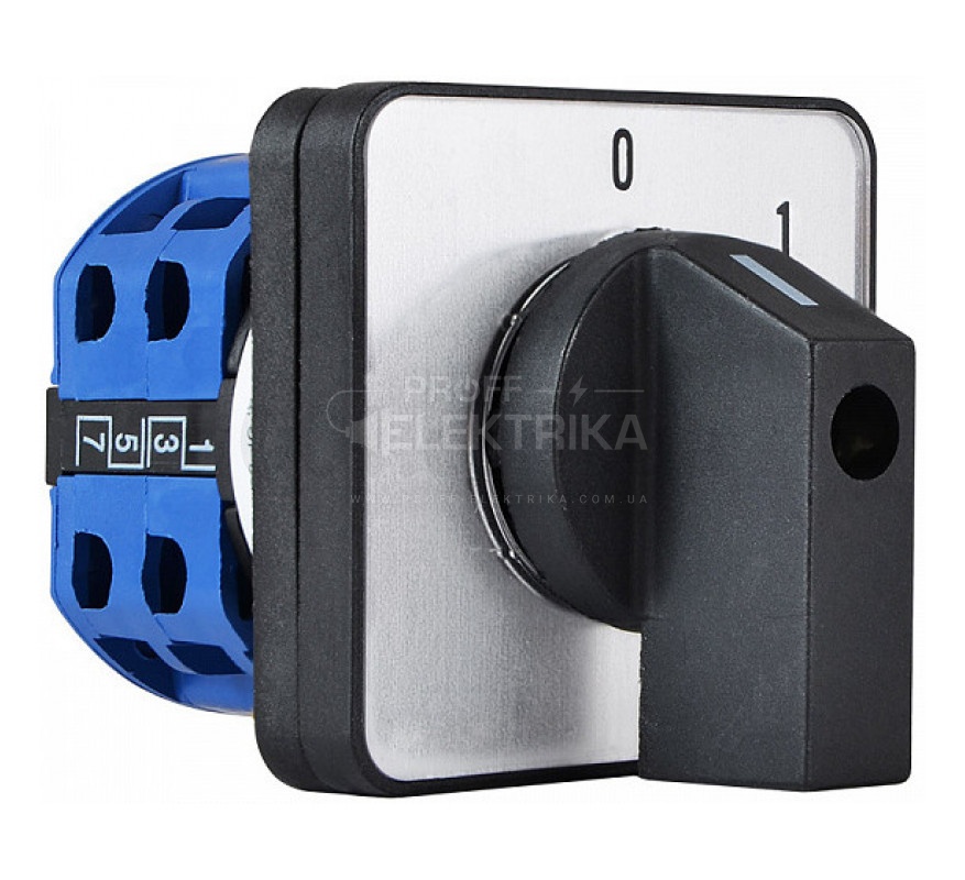 Фото перемикач кулачковий (0-1) 3р, 16A (SPA3-16) SIGMA