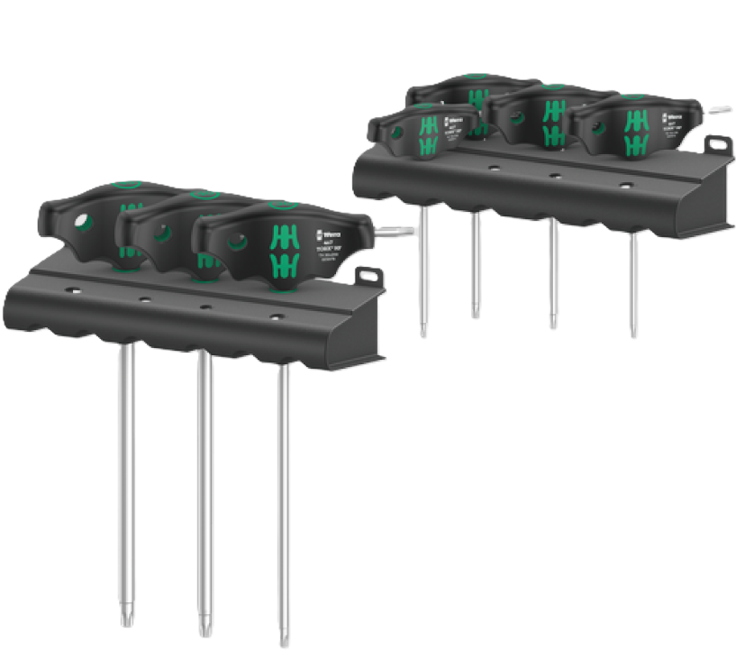 Фото Набор отверток TORX с поперечной ручкой 467/7 TORX HF Set 1 с фиксирующей функцией 05023452001