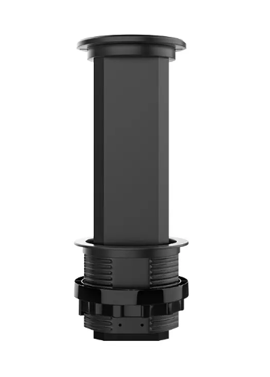 Фото 2 Выдвижной блок из трех розеток USB и беспроводной зарядкой черный Livolo