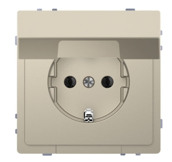 Фото Розетка с заземлением и крышкой сахара D-Life Schneider Electric