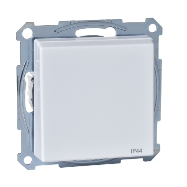 Фото SM Розетка Schuko ІР44 с заземлением и крышкой активно-белый MTN2314-0325