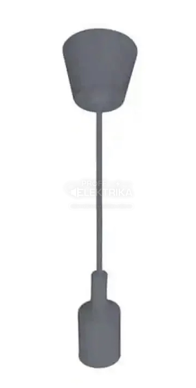 Фото світильник стельовий підвісний Volta сірий HOROZ