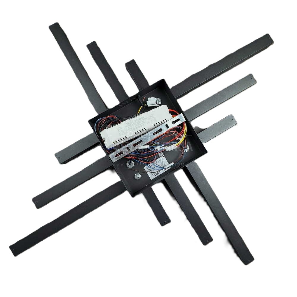 Фото 4 Світильник smart HIWAY пульт квадрат 110W 3000-5000K IP20 чорний Violux 220805