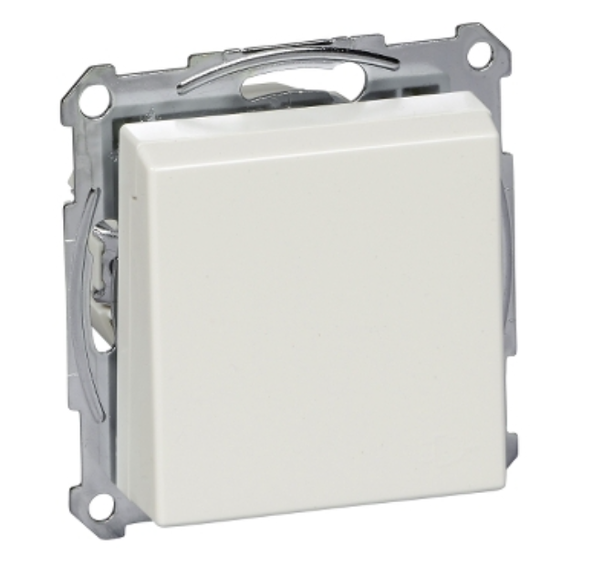 Фото SM Розетка Schuko с заземлением и крышкой полярно-белый MTN2311-0319