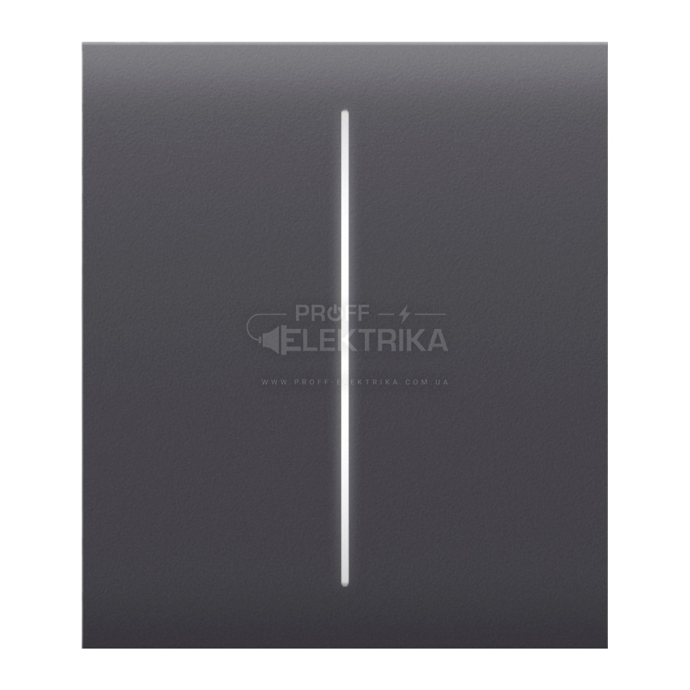 Фото Центральная кнопка для выключателя Ajax CenterButton 2-gang графитовая