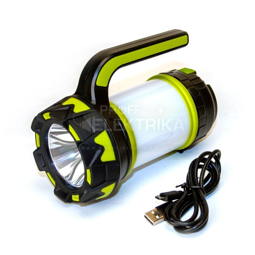 Фото фонарь ручной аккумуляторный 6 режимов HC-261