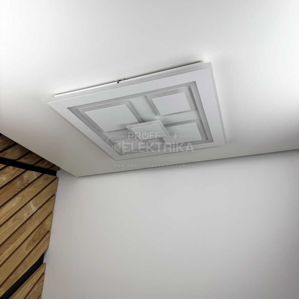 Фото 2 Светильник LED smart OXFORD пульт 110W 3000-6000K IP20 белый квадрат Violux 220425