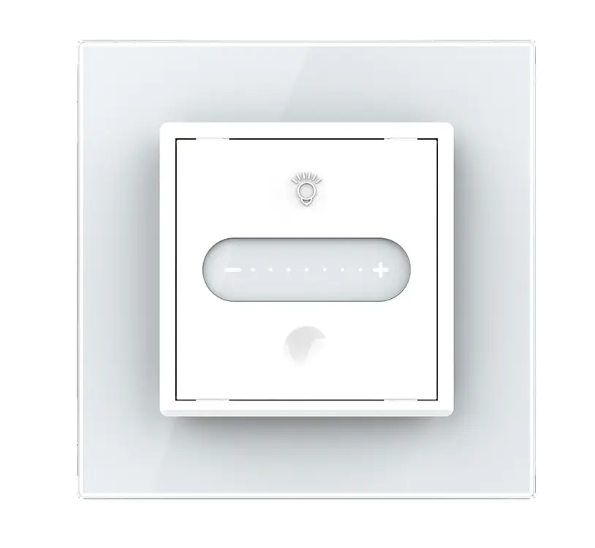 Фото 2 Умный сенсорный димер слайдер ZigBee белое стекло Livolo