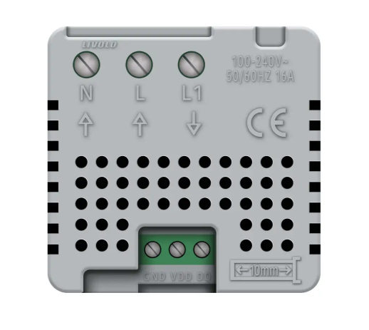 Фото 4 Механизм терморегулятор с внешним датчиком температуры для теплого пола черный Livolo