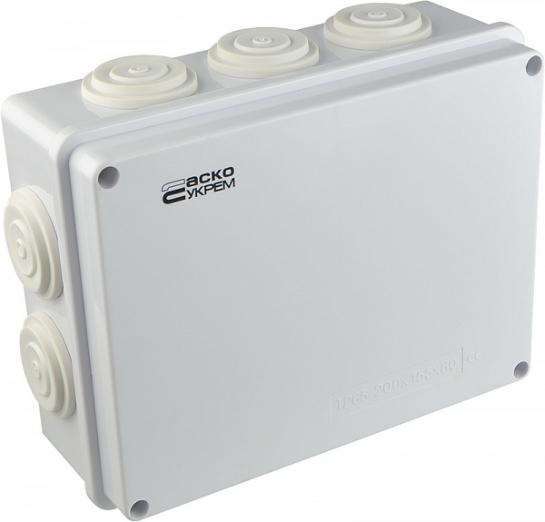 Фото 2 Коробка розподільча квадрат 200*155*80 TY-RA Аско