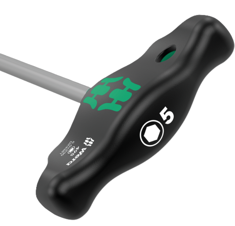 Фото 2 Торцева викрутка Wera 495 з поперечною ручкою 5×230 ​​мм 05023381001