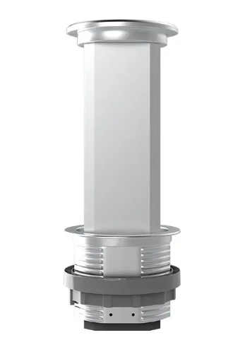 Фото 2 Висувний блок дві розетки USB Bluetooth колонка та бездротова зарядка сірий Livolo