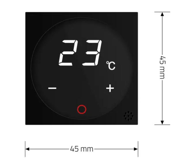 Фото 5 Механизм терморегулятор с внешним датчиком температуры для теплого пола черный Livolo