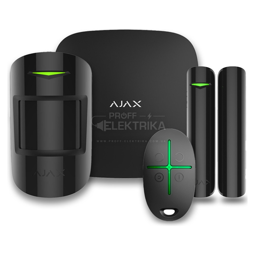Фото Комплект охоронної сигналізації Ajax StarterKit чорний