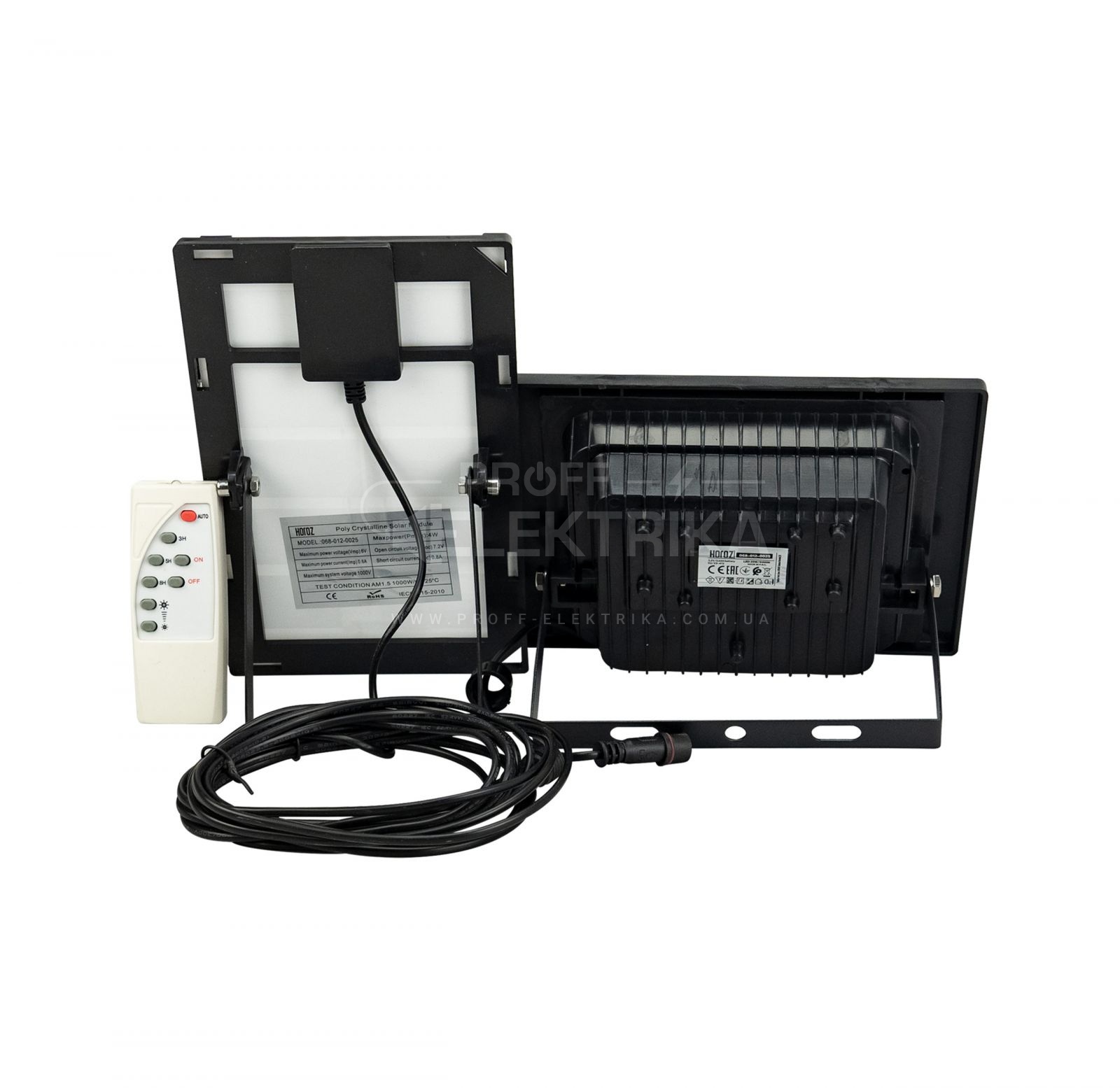 Фото 2 Прожектор LED 25W с солнечной батареей TIGER-25 HOROZ